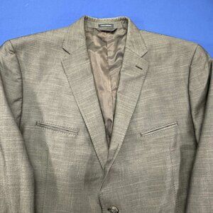 Sean John Macy's Suit Jacket Blazer Gray Brown Size 50R